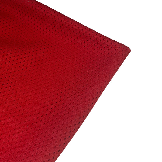 Athletic Jersey Mesh - True Red