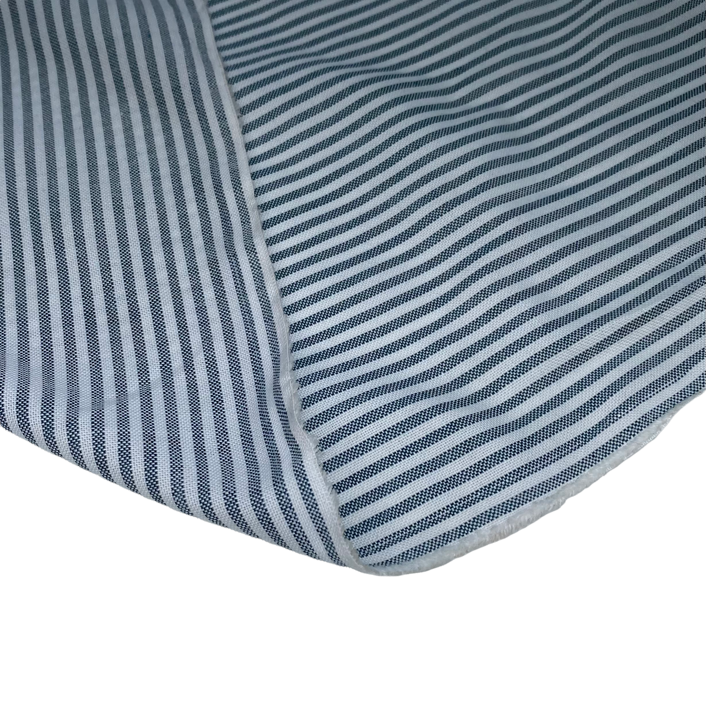 Striped Cotton - 62” - White/Green