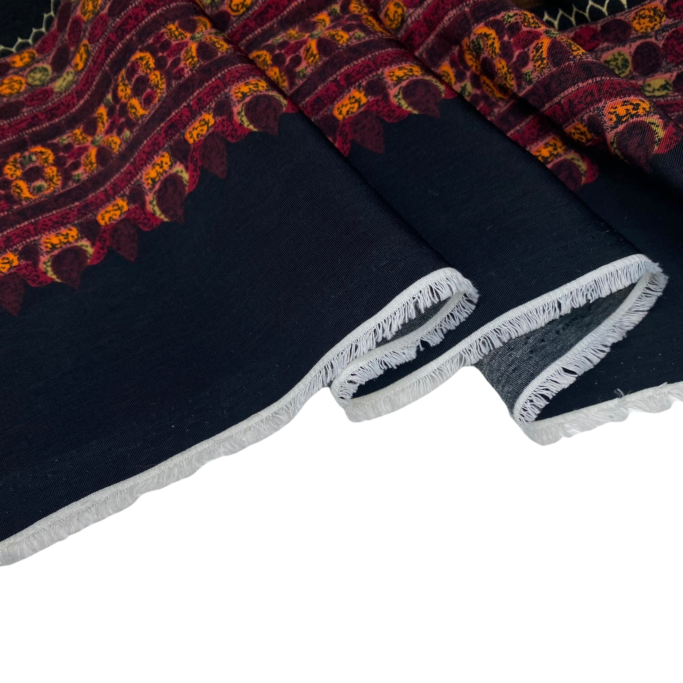 Printed Polyester - Buddha - Red