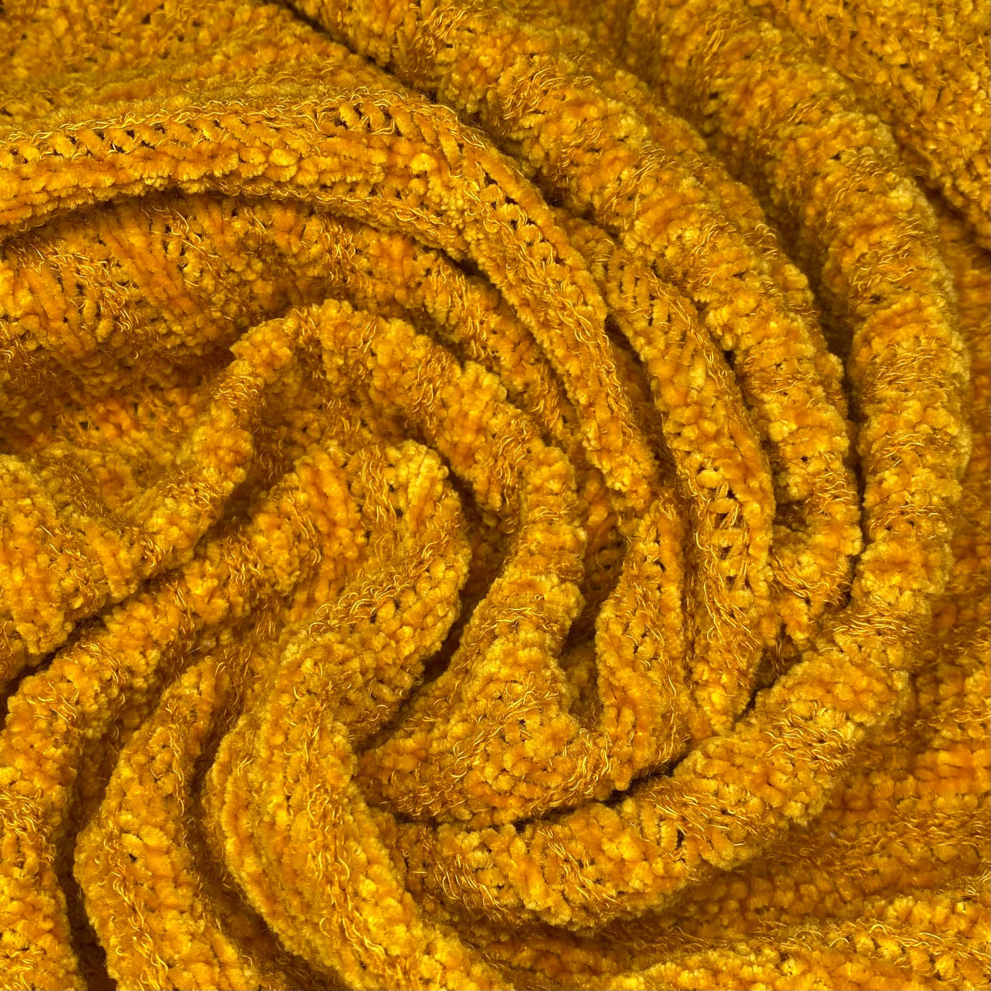 Chenille Polyester Knit - Mustard