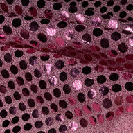 Faux Sequin Large Shiny Confetti Dot Knit - 46” - Pink