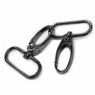 Swivel Clasps - 25mm (1″) - Gunmetal - 2 pcs.
