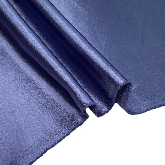 Cali Fabrics  Navy Blue Charmeuse Satin