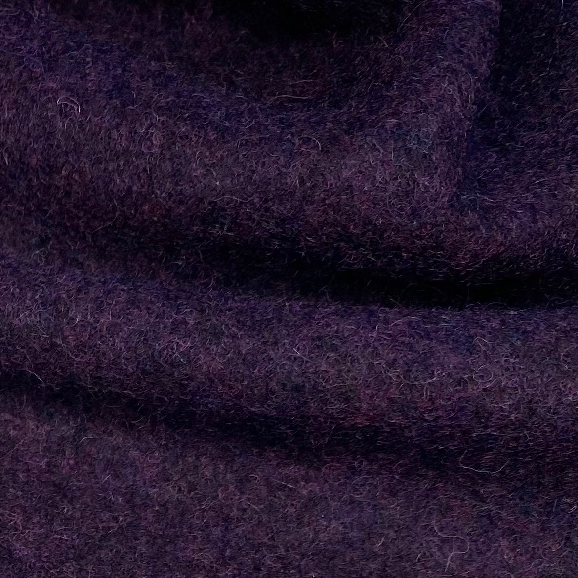 Marbled Melton Wool - Purple