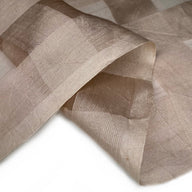 Plaid Silk Organza - Brown