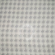 Square Polyester Chiffon - 58” - Off White/Navy