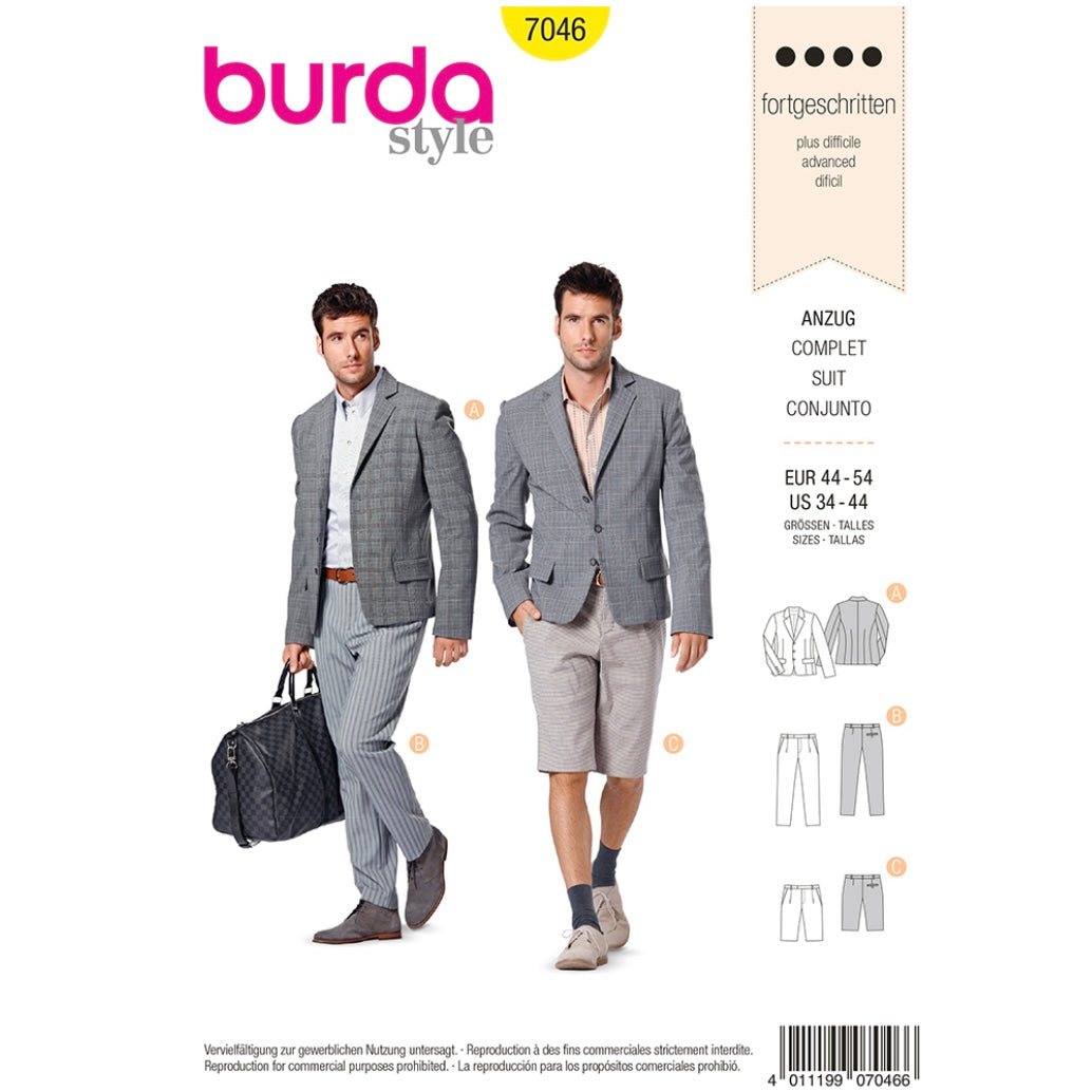 Burda Style 7046 - Suit Sewing Pattern