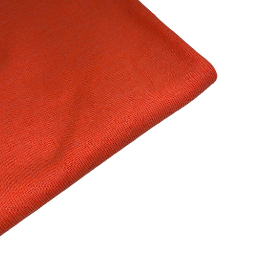 Cotton Tubular Rib Knit - Orange