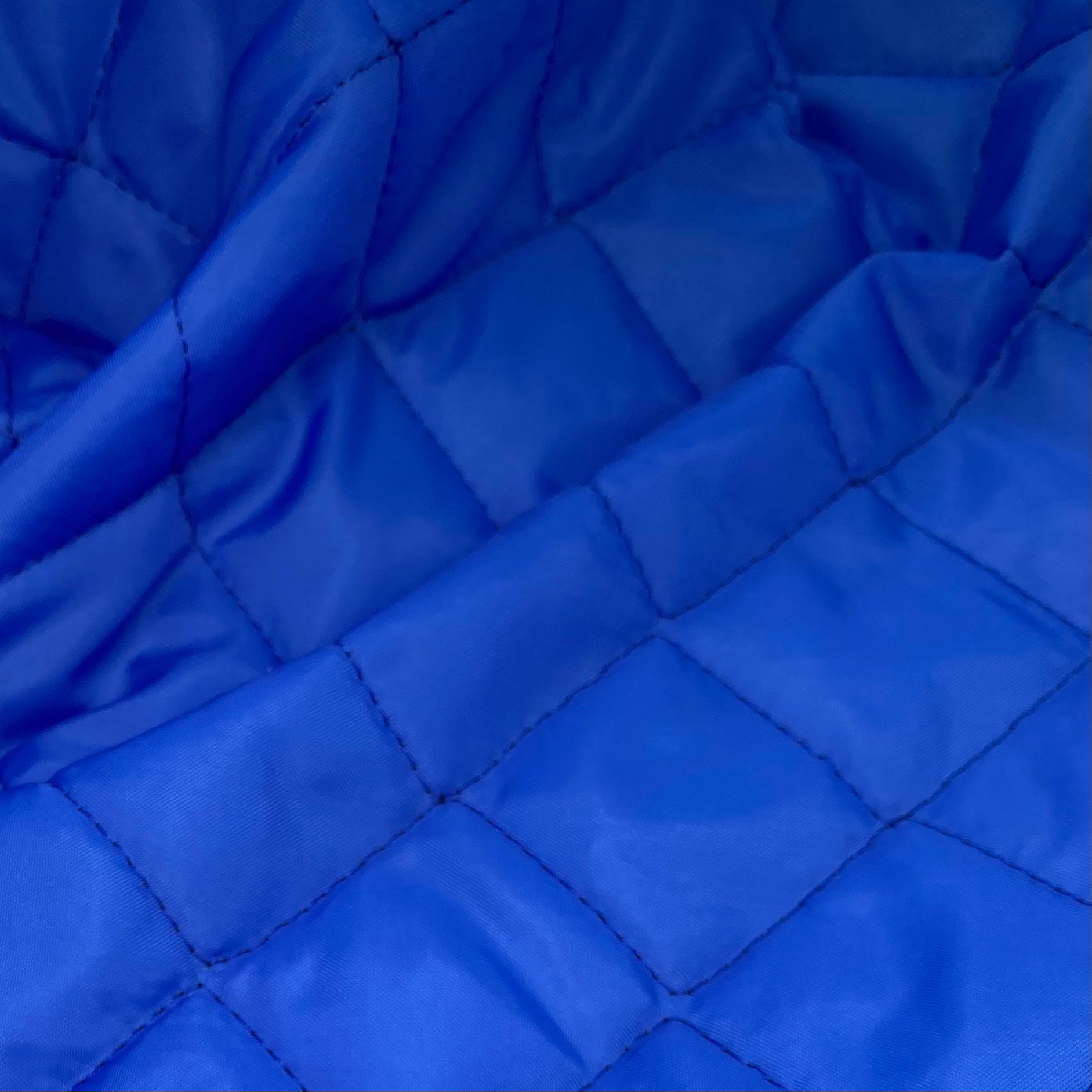 Quilted Nylon - Square - Blue