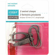 Swivel Clasps - 32mm (1 1/4″) - Antique Gold - 2 pcs.