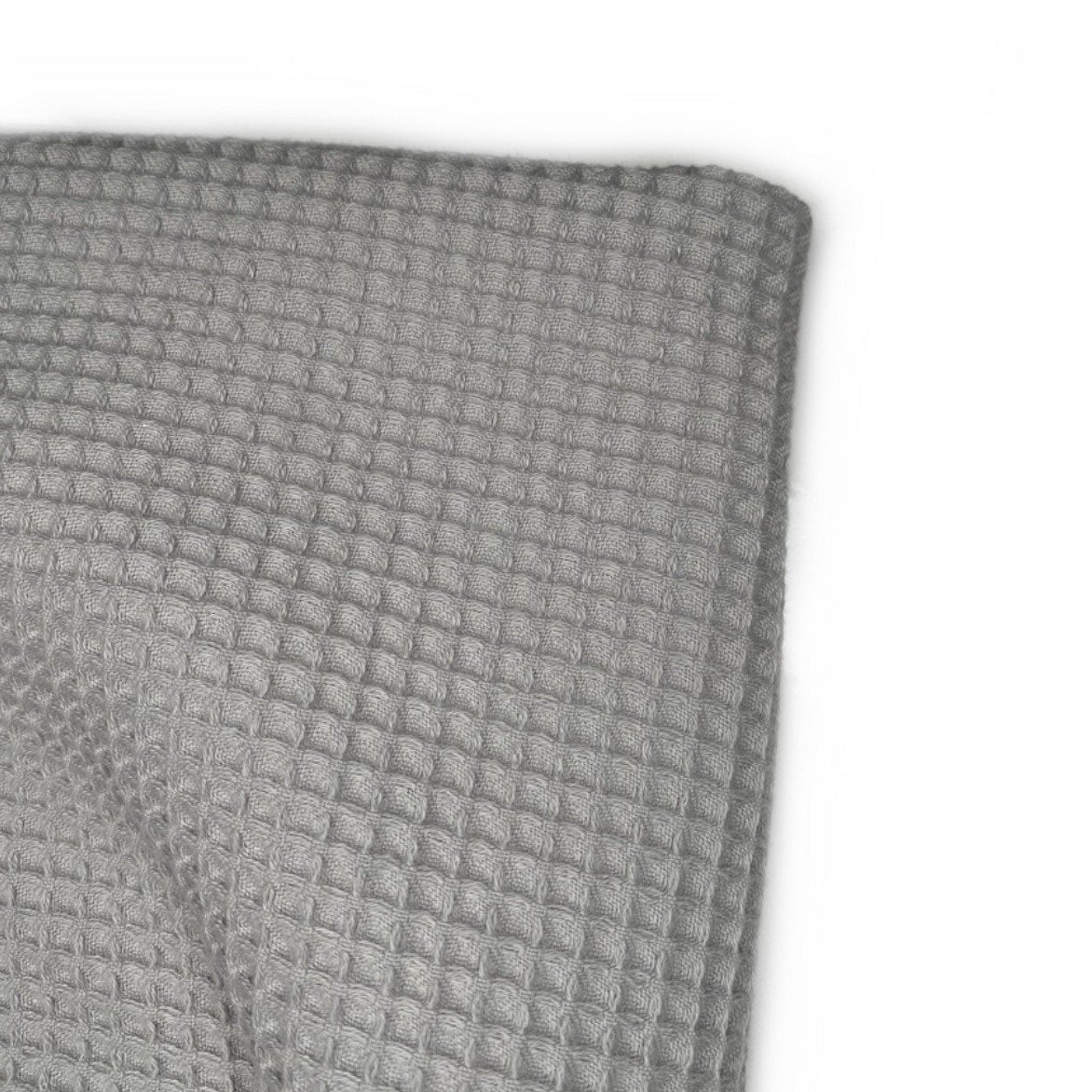 Waffle Weave Cotton - Unwashed - 44” - White