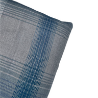 Plaid Rayon Batiste - Grey/Blue/White