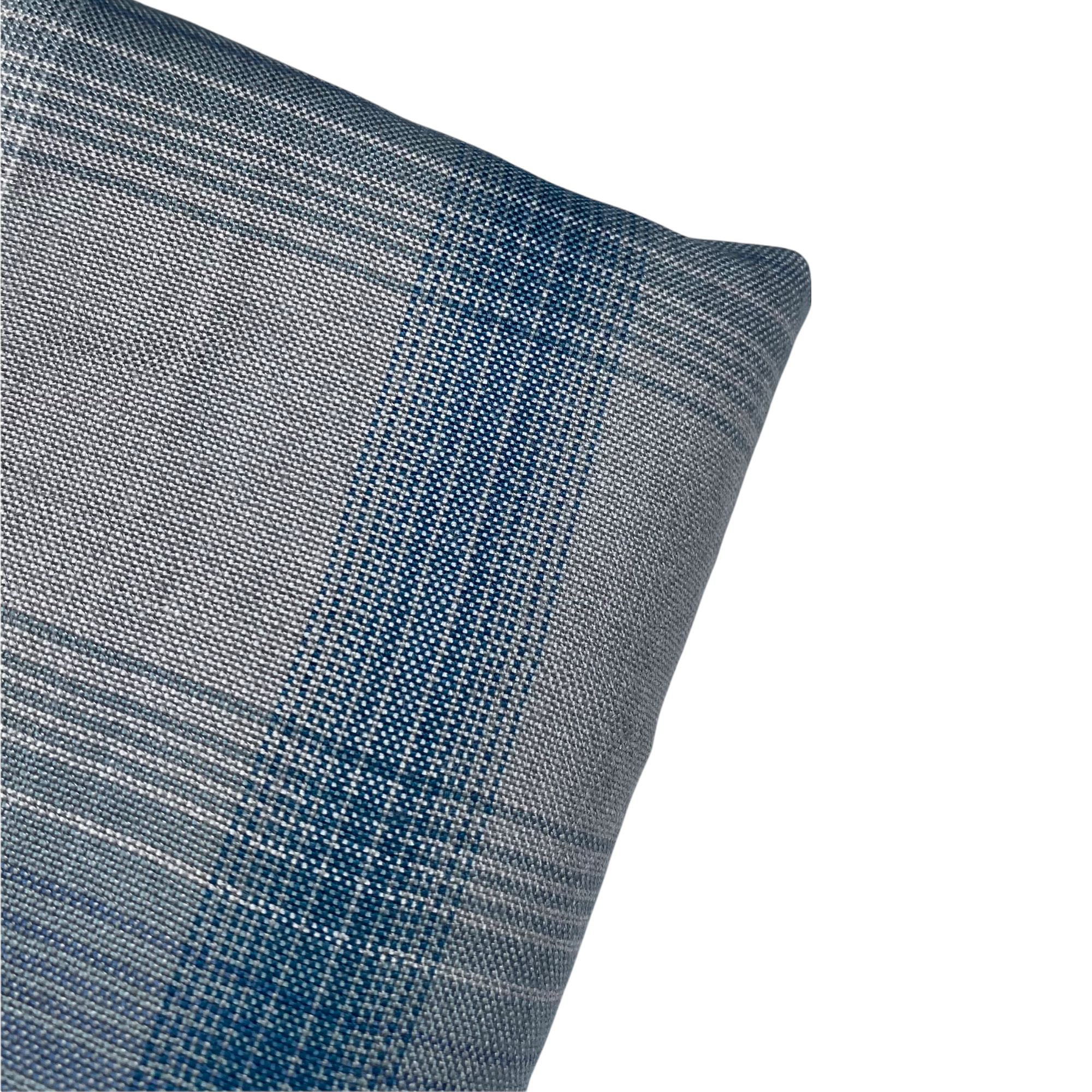 Plaid Rayon Batiste - Grey/Blue/White