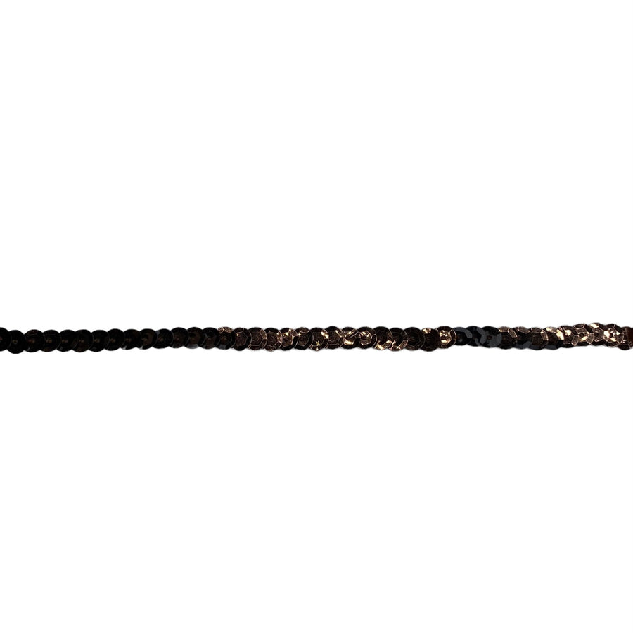 Flat Sequin Trim - Dark Brown