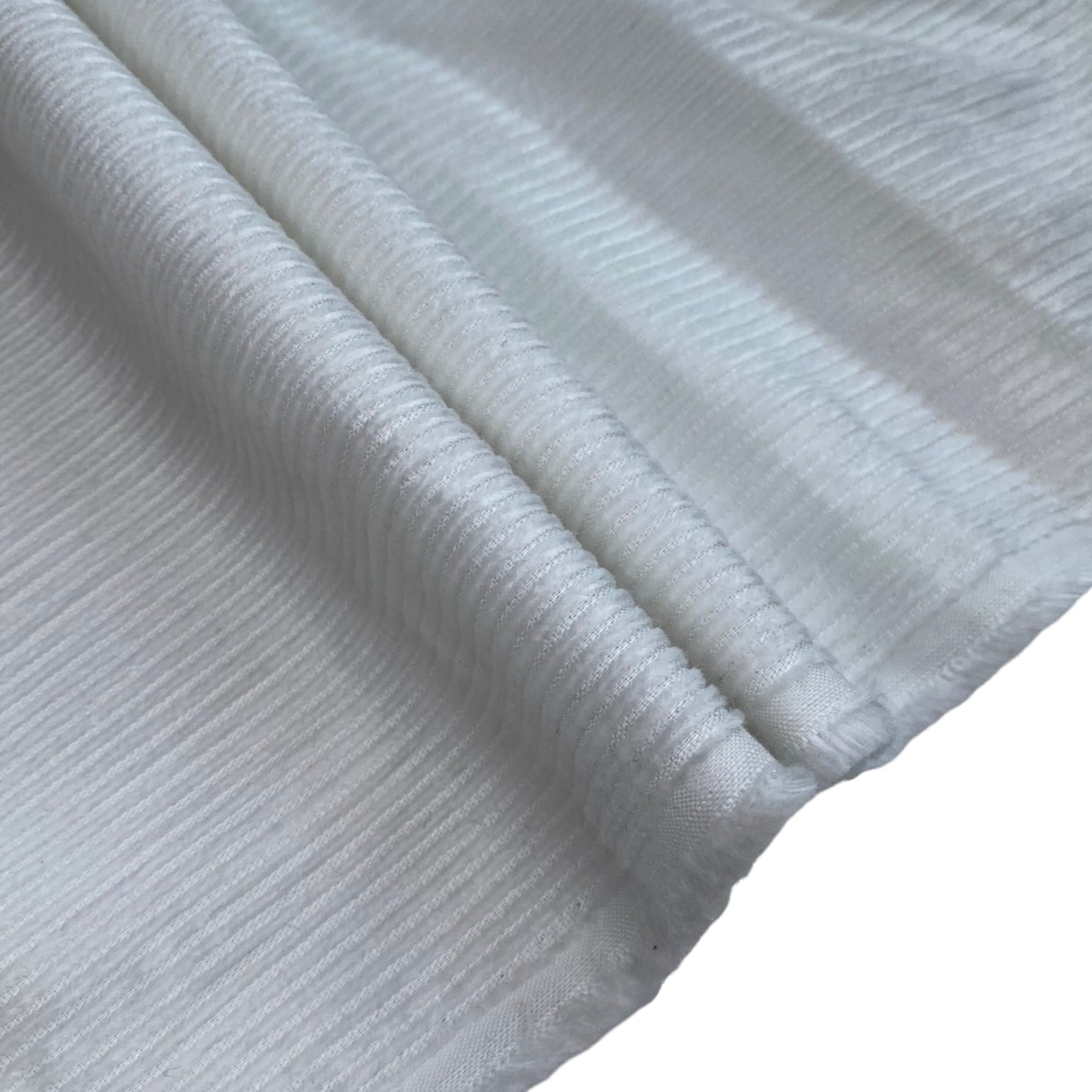 Cotton Corduroy - Wide Wale - White