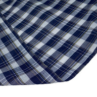 Lightweight Cotton Plaid - Remnant - Blue/White/Yellow