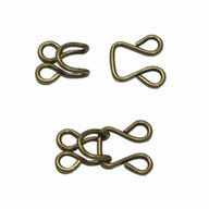 Hooks & Eyes - Silver - 9mm - 2 Sets