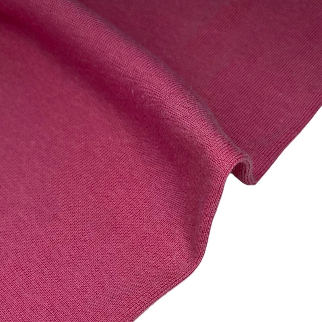 Cotton Tubular Rib Knit - Hot Pink