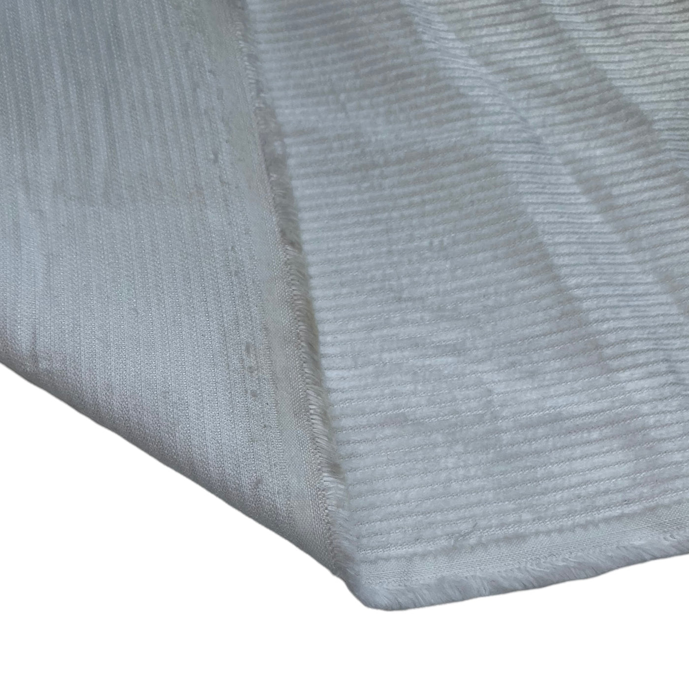 Cotton Corduroy - Wide Wale - White · King Textiles