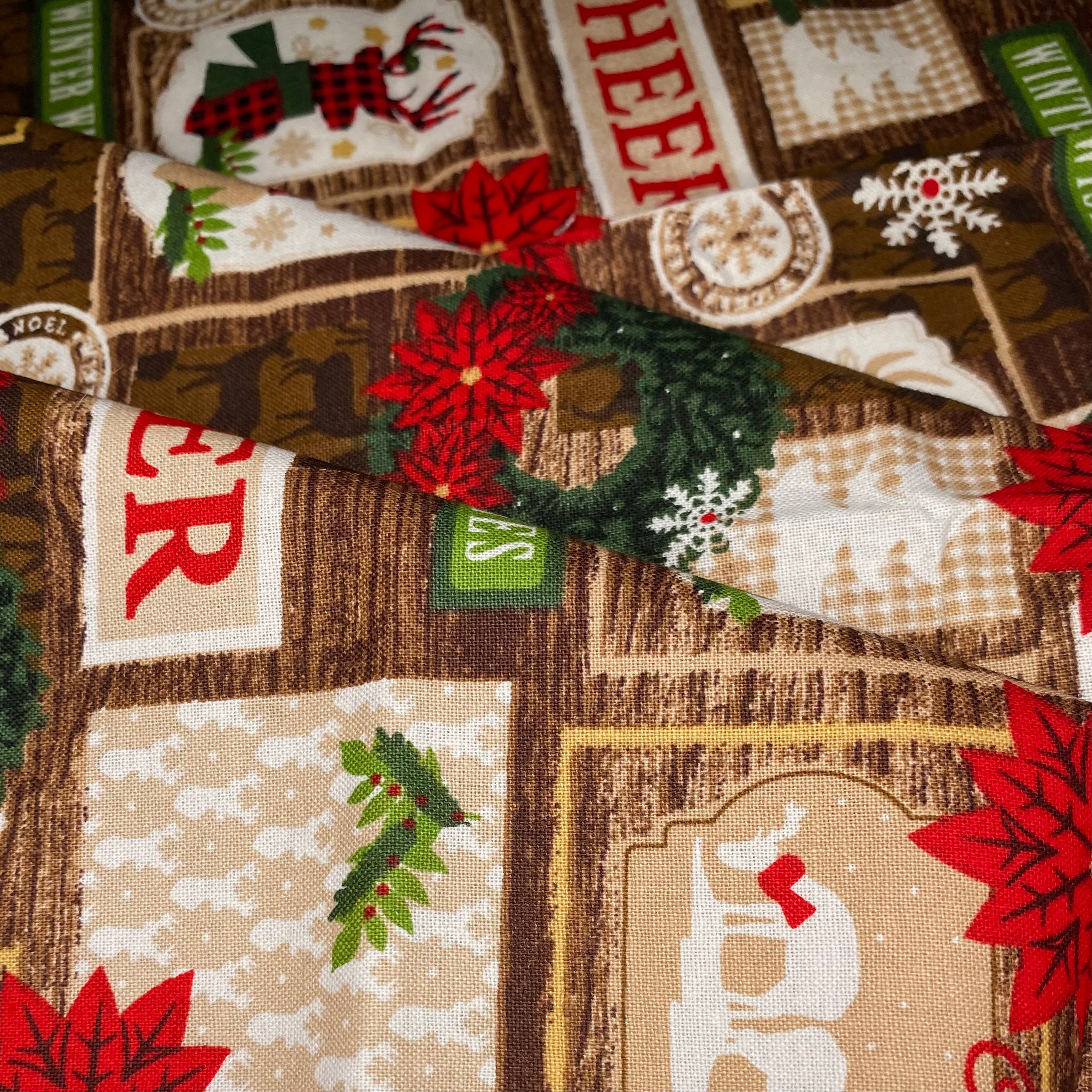 Quilting Cotton - Holiday Cheer - Remnant