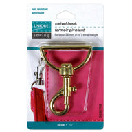 Swivel Hook - 38mm (1 1/2″) - Gold - 1pc