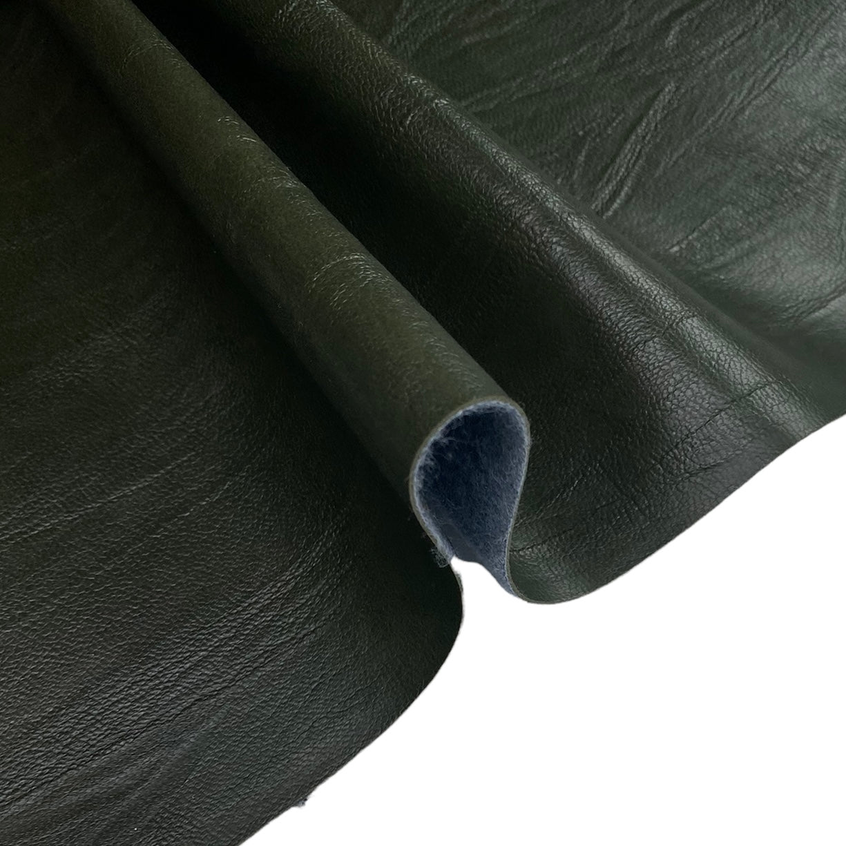 Upholstery Textured Faux Leather Vinyl Remnant - Green