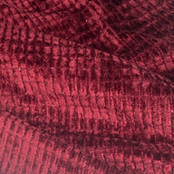 Sparkle Stretch Velvet - Burgundy/Silver
