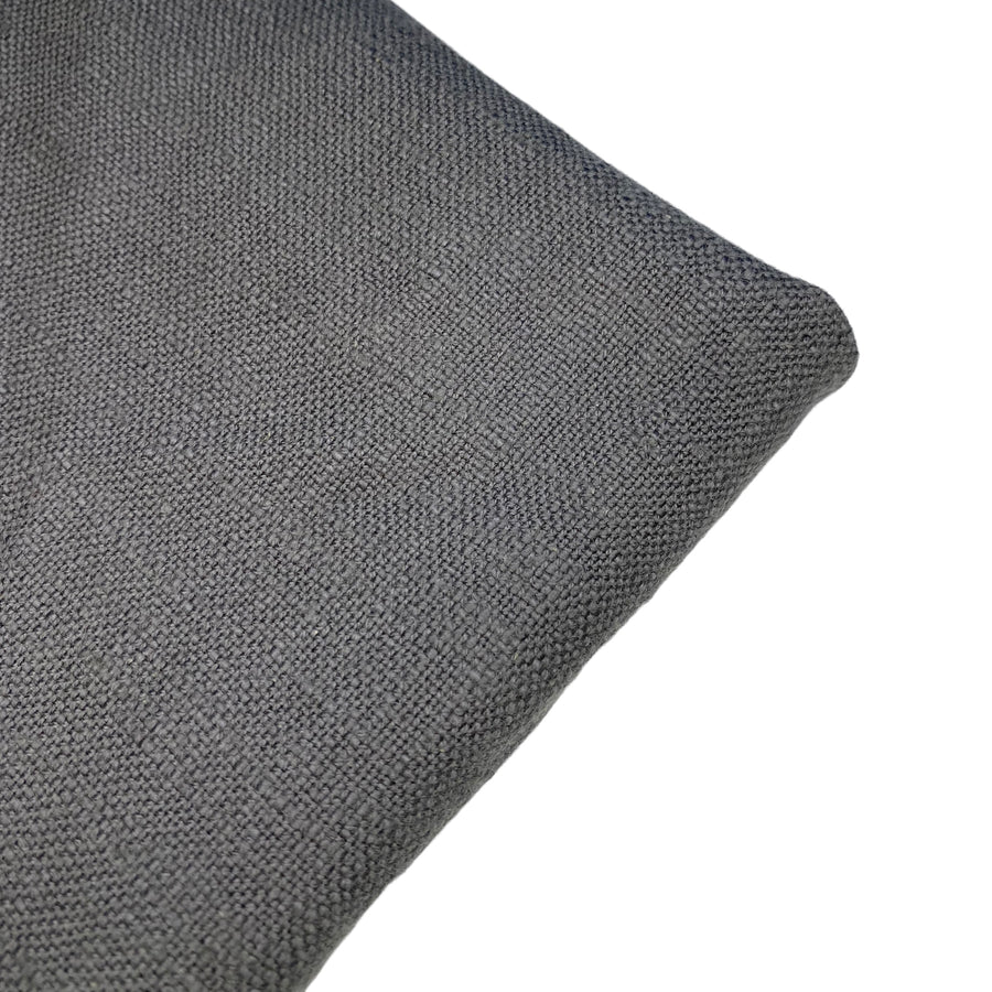 Crosshatch Cotton/Linen Upholstery - 12oz - Grey