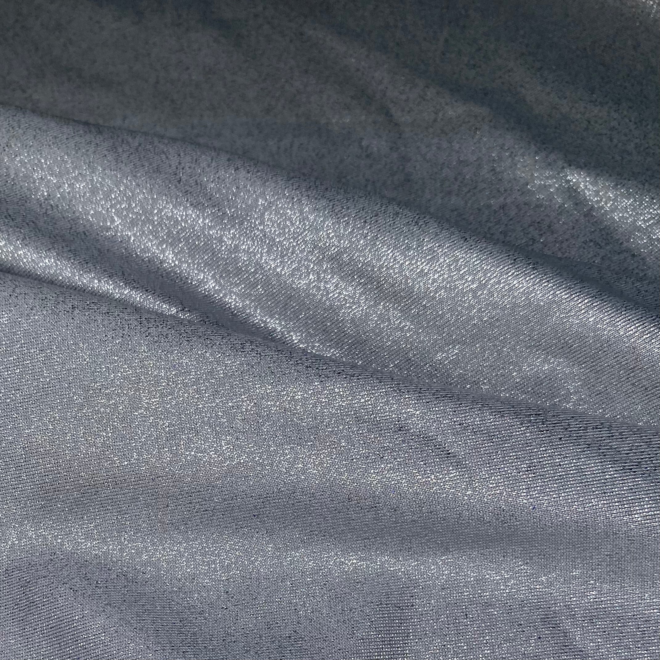Sparkle Polyester Spandex - 62” - Silver