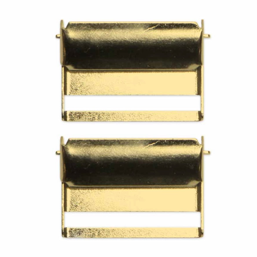 Suspender Slides - 25mm (1”) - Gold - 2pcs