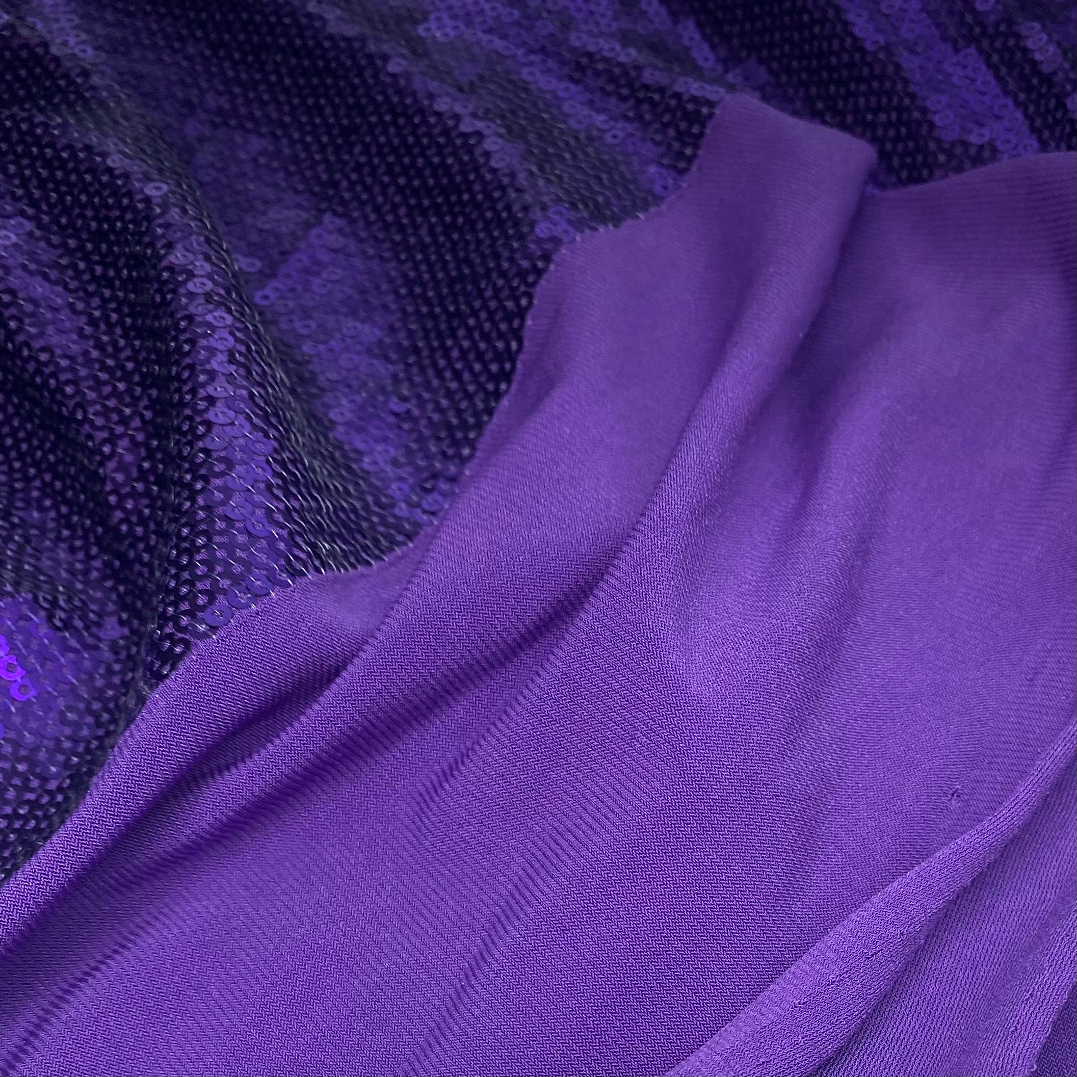 Sequin Knit - 60”- Purple