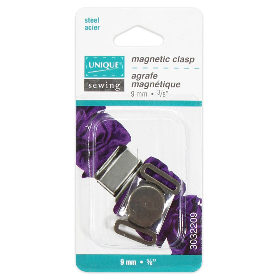 Circle Magnetic Clasp - 9mm - Gunmetal