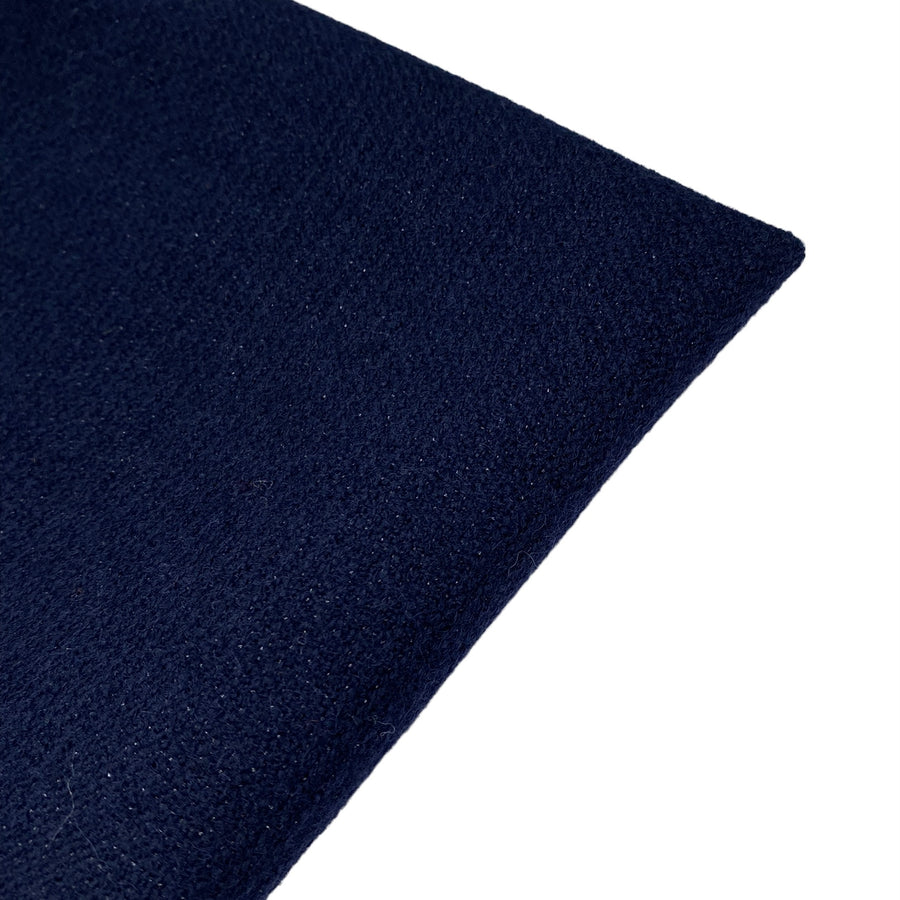 Woven Metallic Acrylic Thread Wool Coating - Remnant - Navy