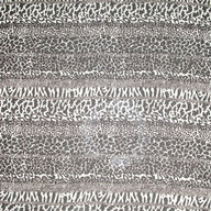 Striped Animal Print Crinkled Polyester Chiffon - 58”