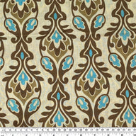 Printed Cotton Voile - Beige/Brown/Blue