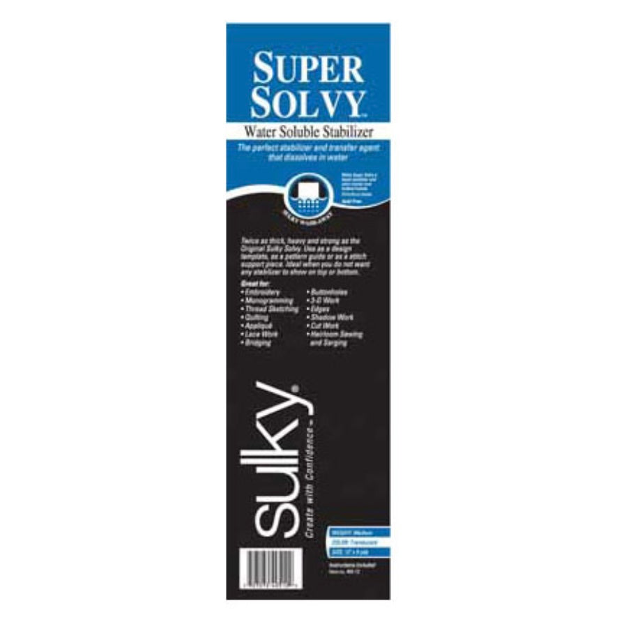 Water Soluble Stabilizer - White - 12”x9yd