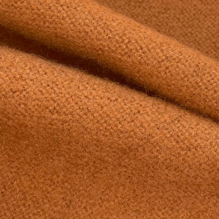 Wool Coating - Rusty Orange