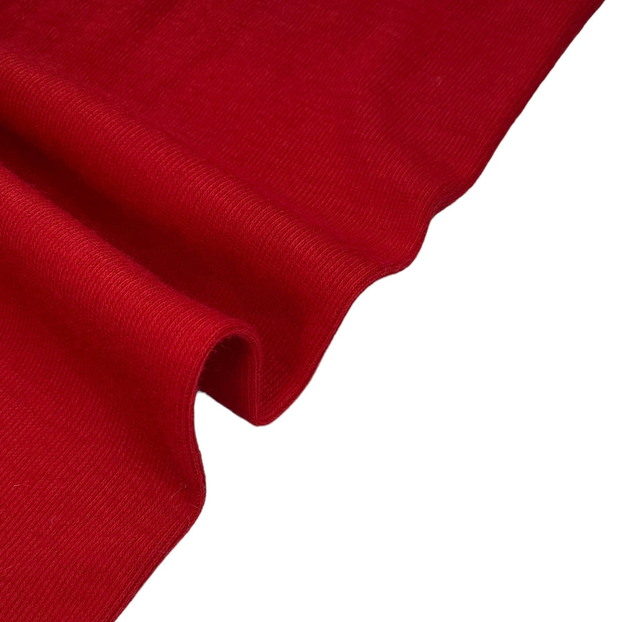 Polyester/Cotton Tubular Rib Knit - Red
