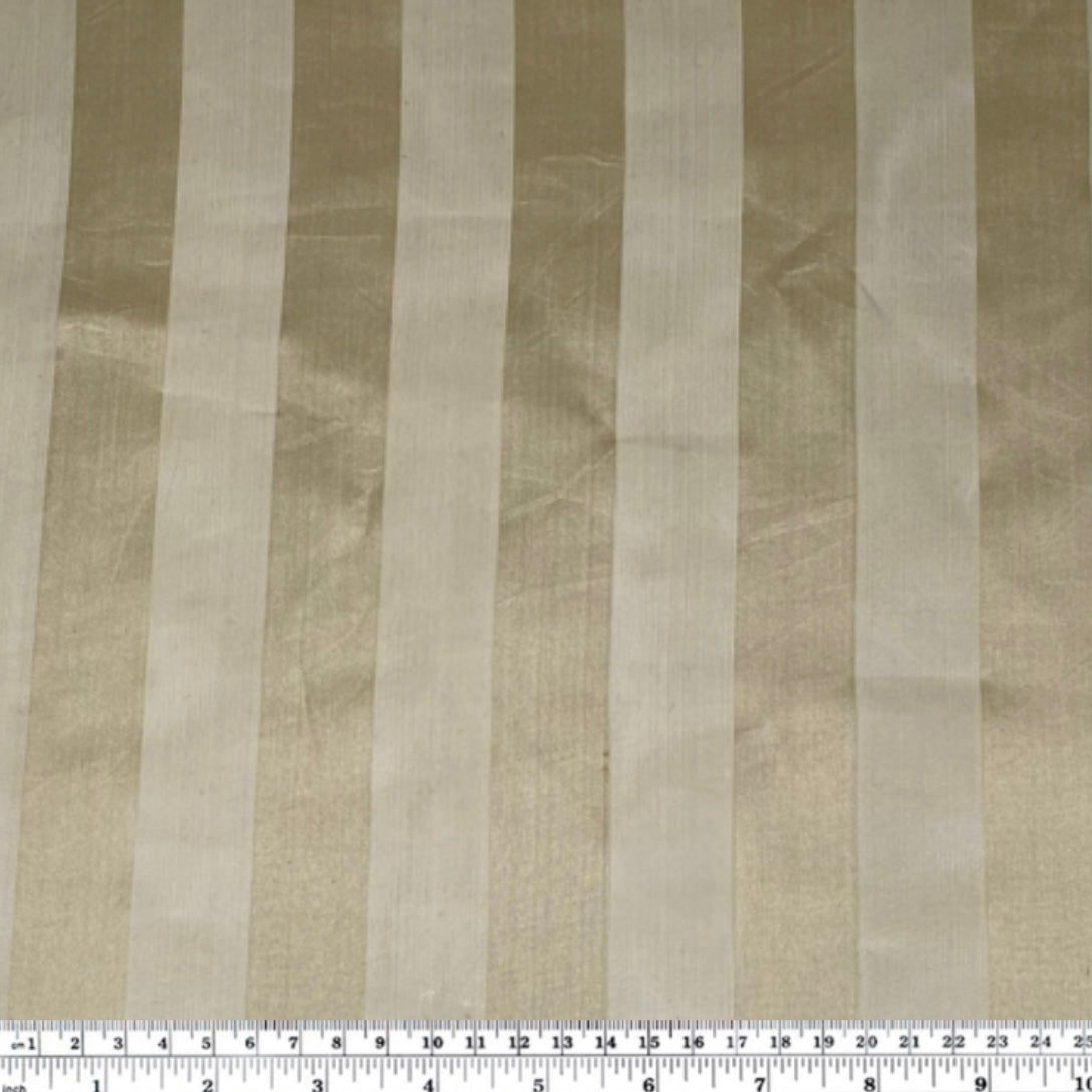 Striped Silk Organza - Gold
