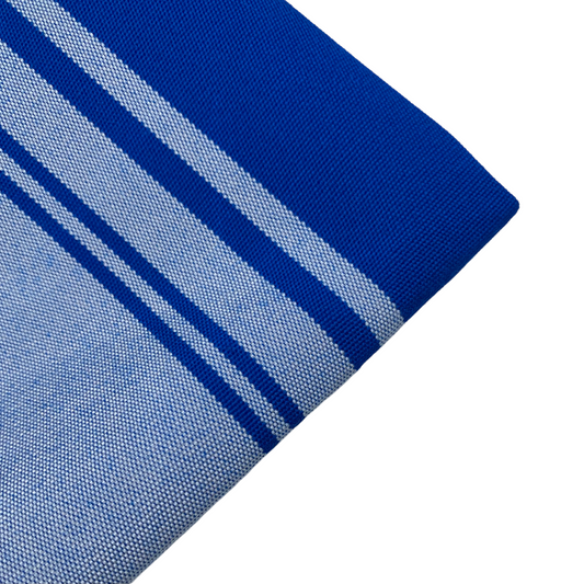 Sunbrella Striped Woven Upholstery - 48” - Blue/White