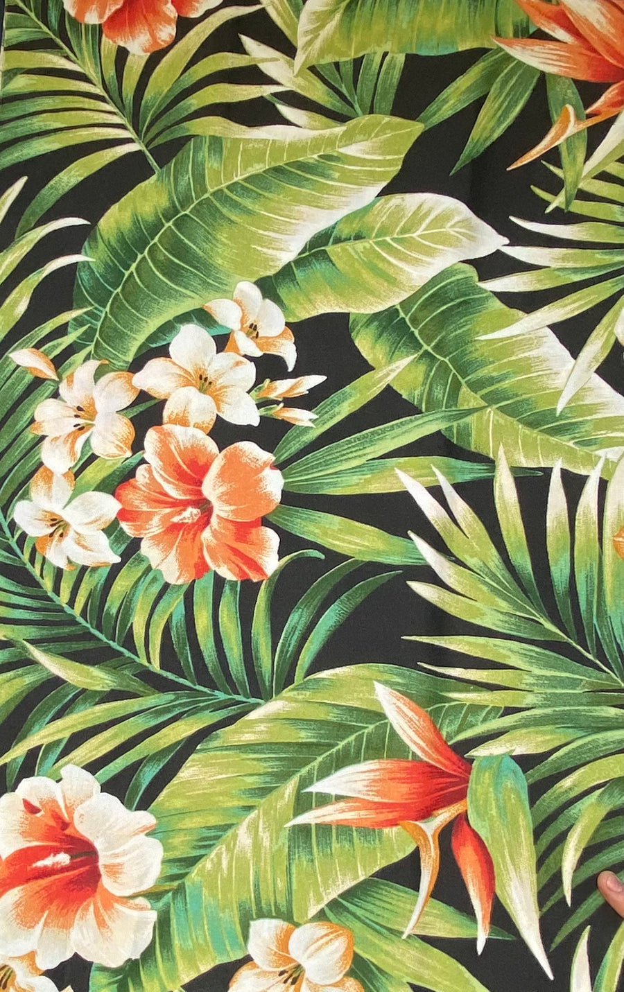 Tropical Indoor/Outdoor Upholstery - 56” - Black