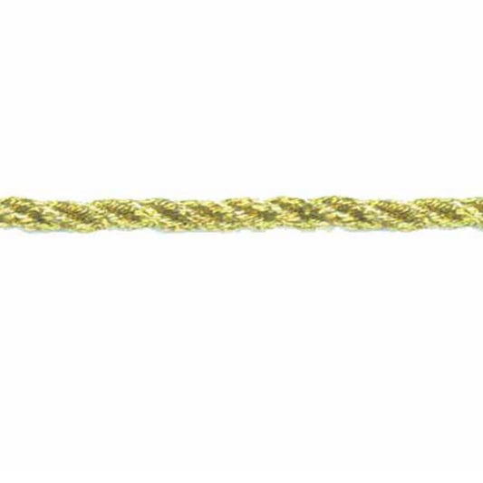 Metallic Twisted Cord - 2mm - Silver