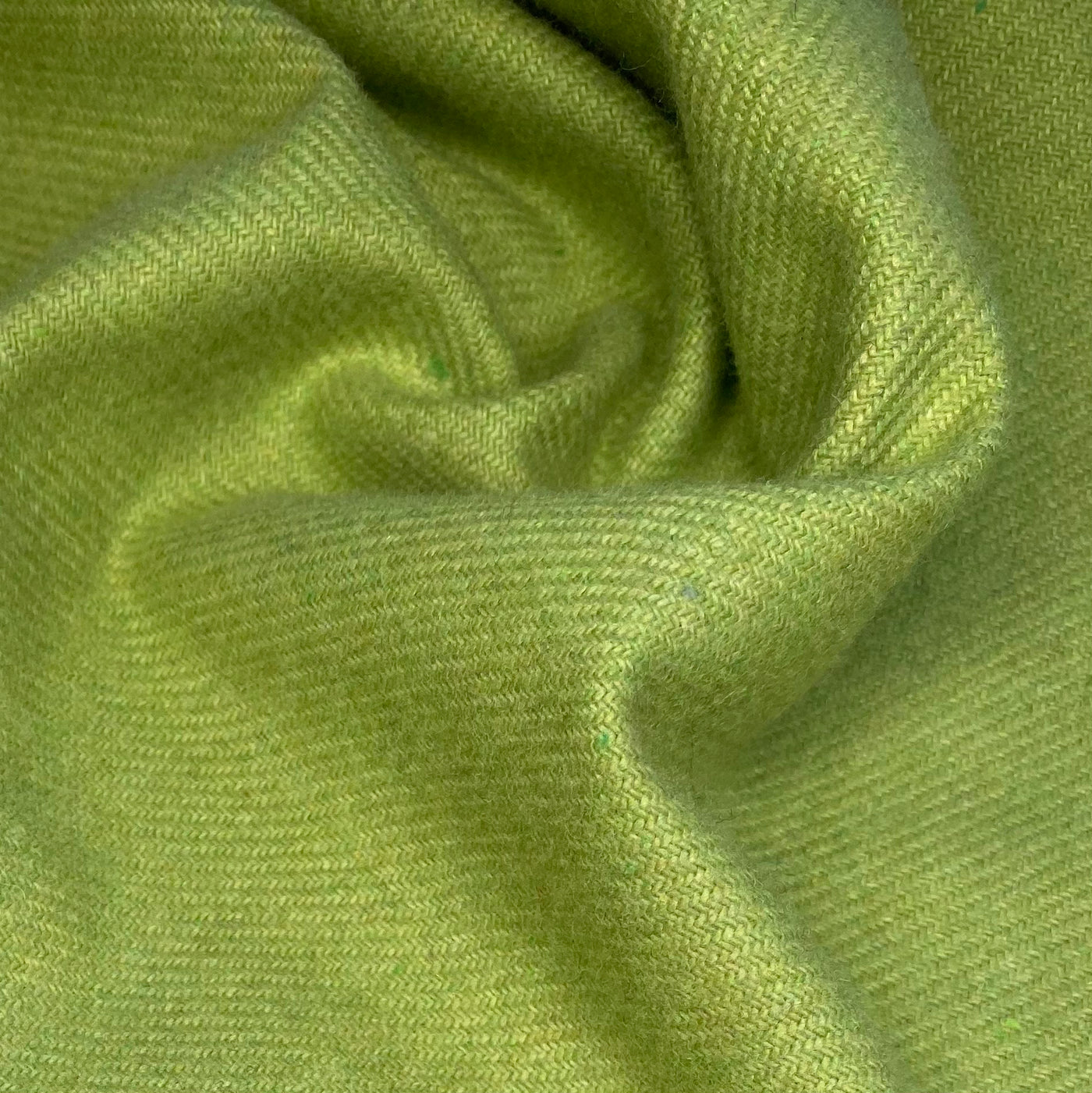 Lightweight Wool Coating - Lime Green