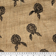 Sunflower Printed Burlap