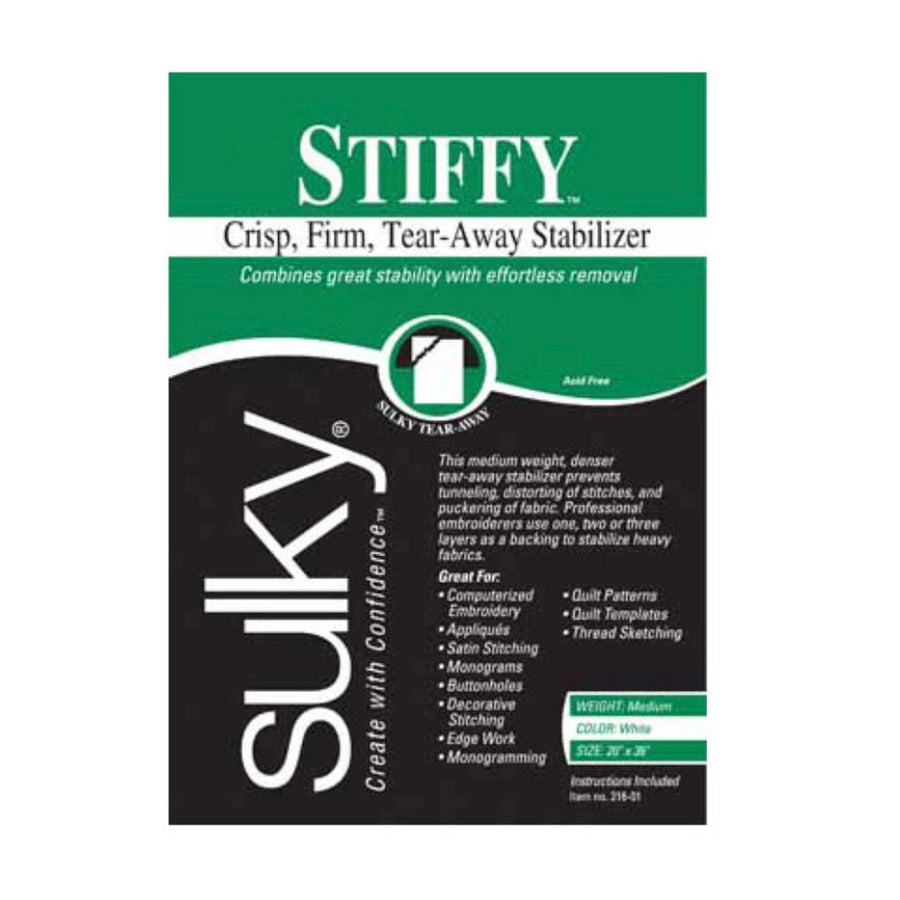 Heavyweight Tear-Away Stabilizer - White - 8” x 11 Yards