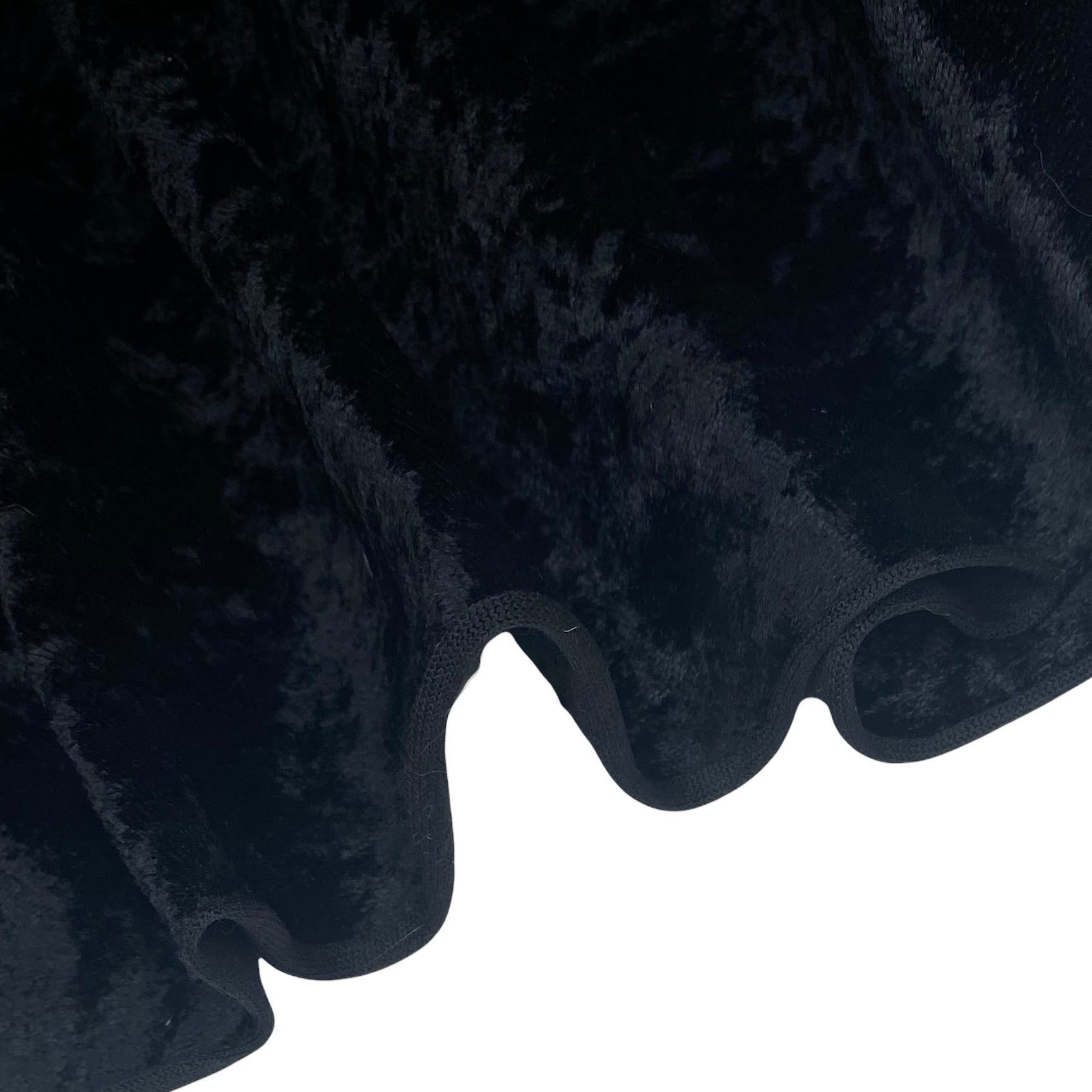 Crushed Stretch Velvet - Black