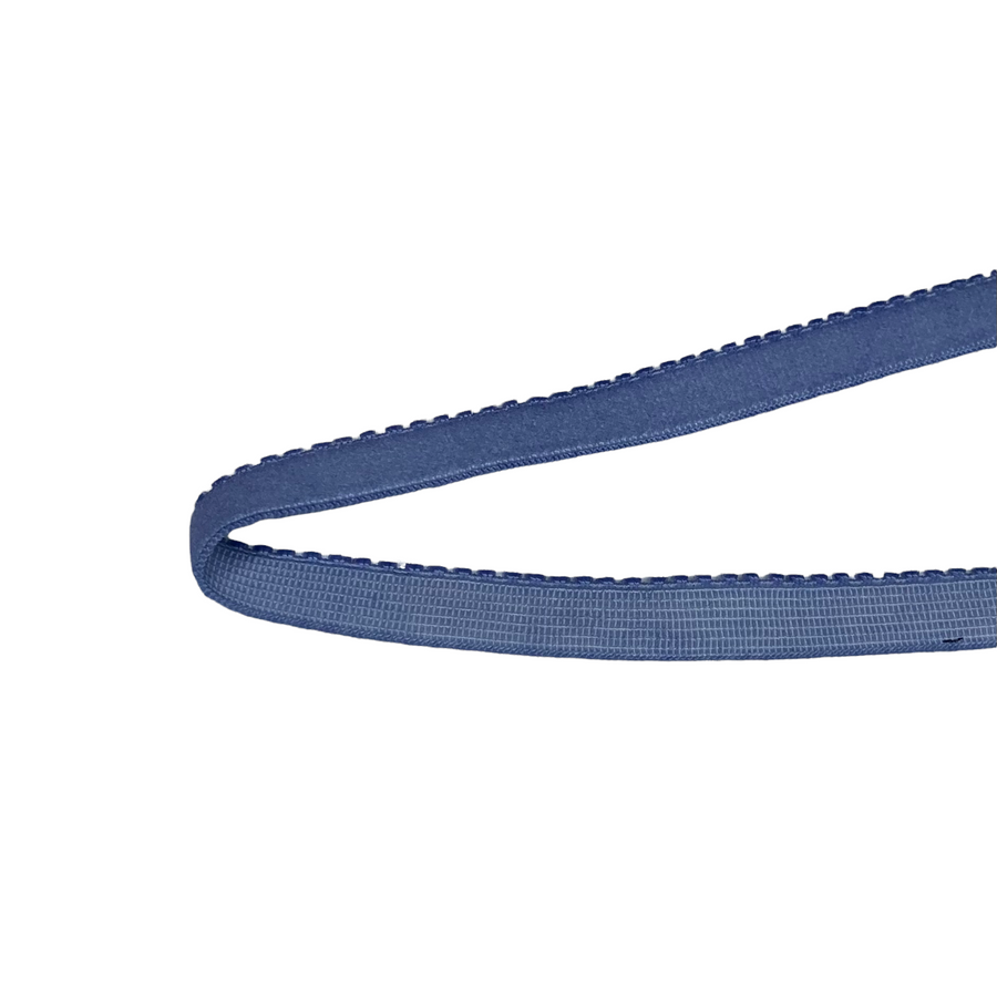 Picot Edge Decorative Elastic - mm - By the Yard - Light Blue