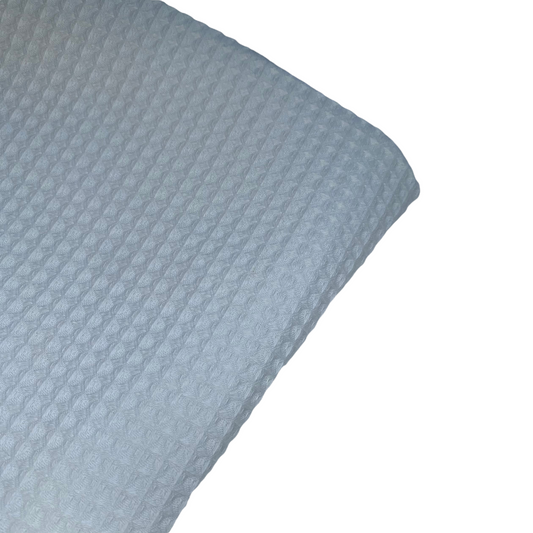 Cotton Waffle Weave - Unwashed - Light Blue