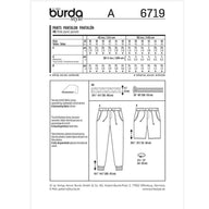Burda Young 6719 - Pants Sewing Pattern