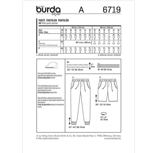 Pant Pattern - 6719